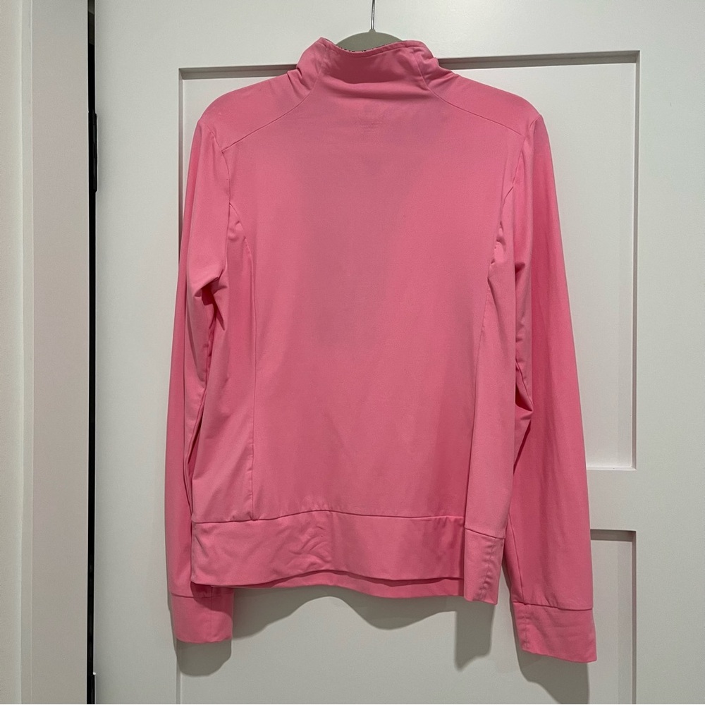 Lilly Pulitzer Pink Half-Zip Pullover Long Sleeve Top size medium - Picture 4 of 8